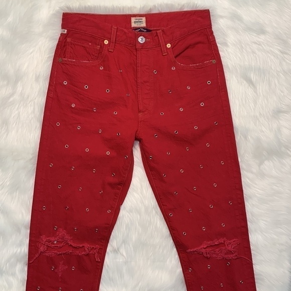 Citizens of Humanity Red Denim Jeans - Picture 5 of 11